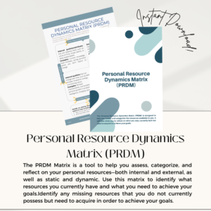 Personal Resource Dynamics Matrix (PRDM)